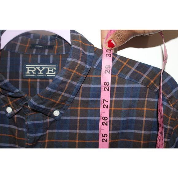 Hawker Rye Plaid Button Down Long sleeve Men's Large - Picture 4 of 5